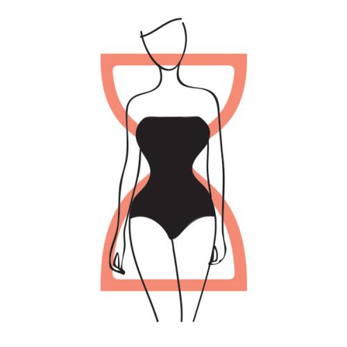 Hourglass Body Shape tops and dresses