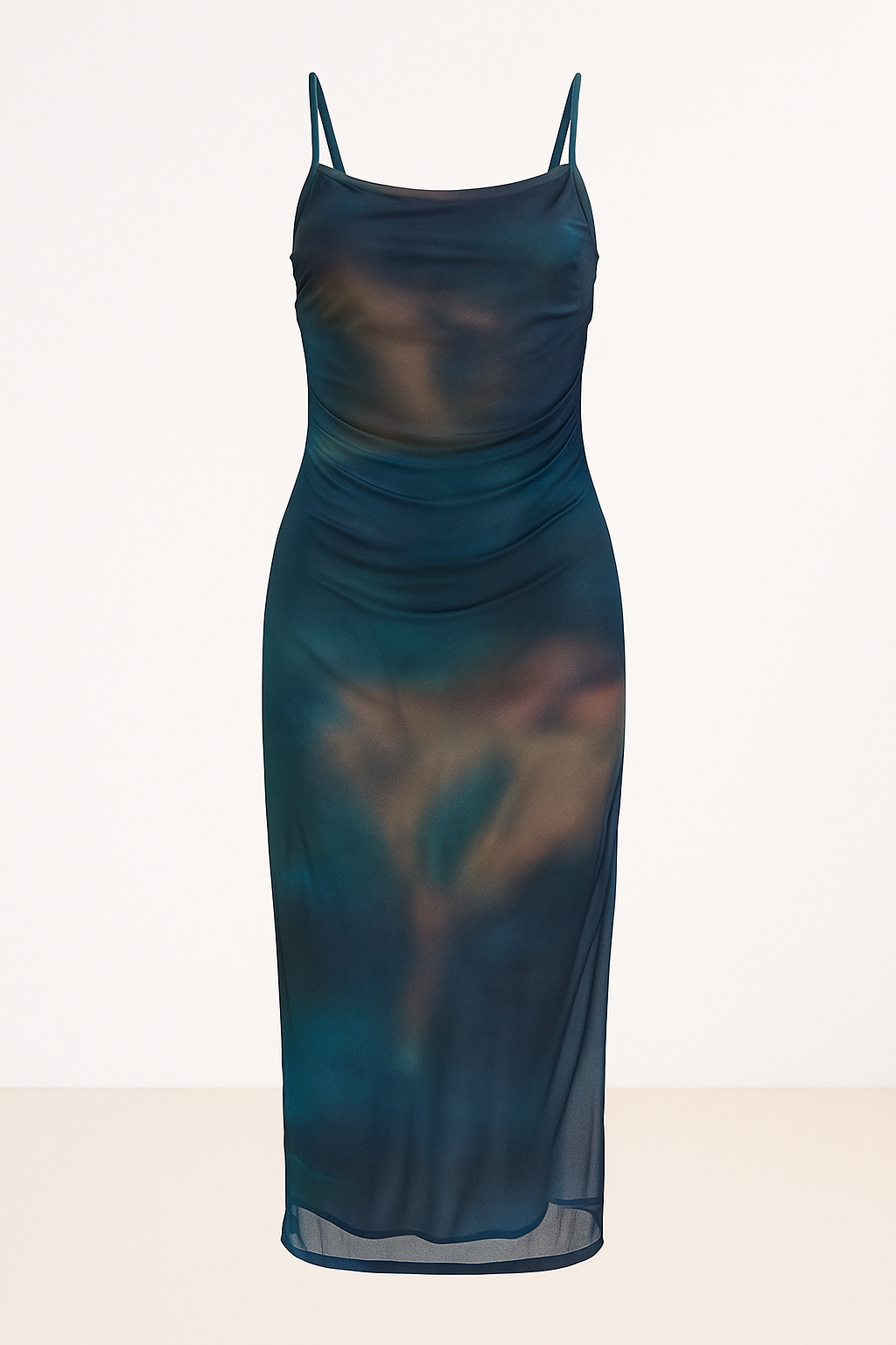 Bottle Green Mesh Dress