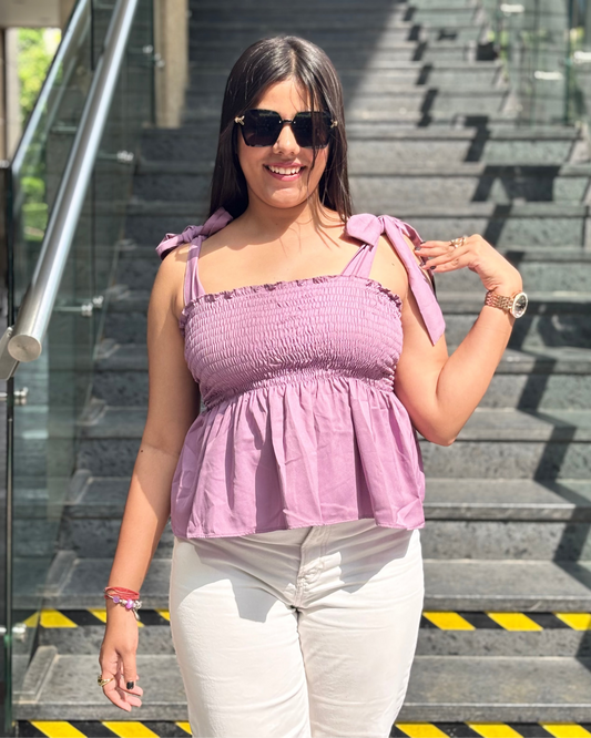 Ishika's Choice- Lavender Knot Top