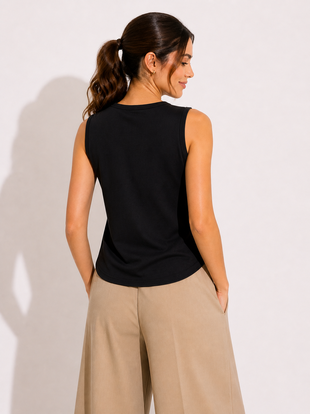 Black Waistcoat Top