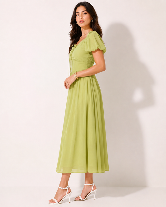 Green Flow Dress