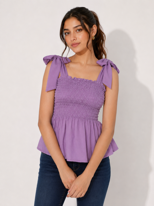 Lavender Knot Top