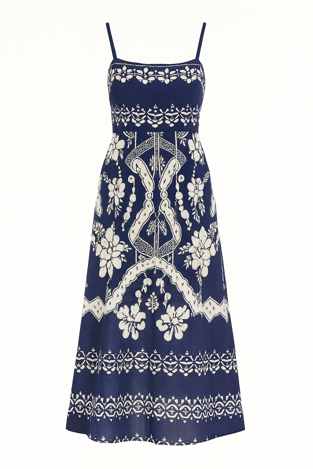Navy Blue Cotton Dress