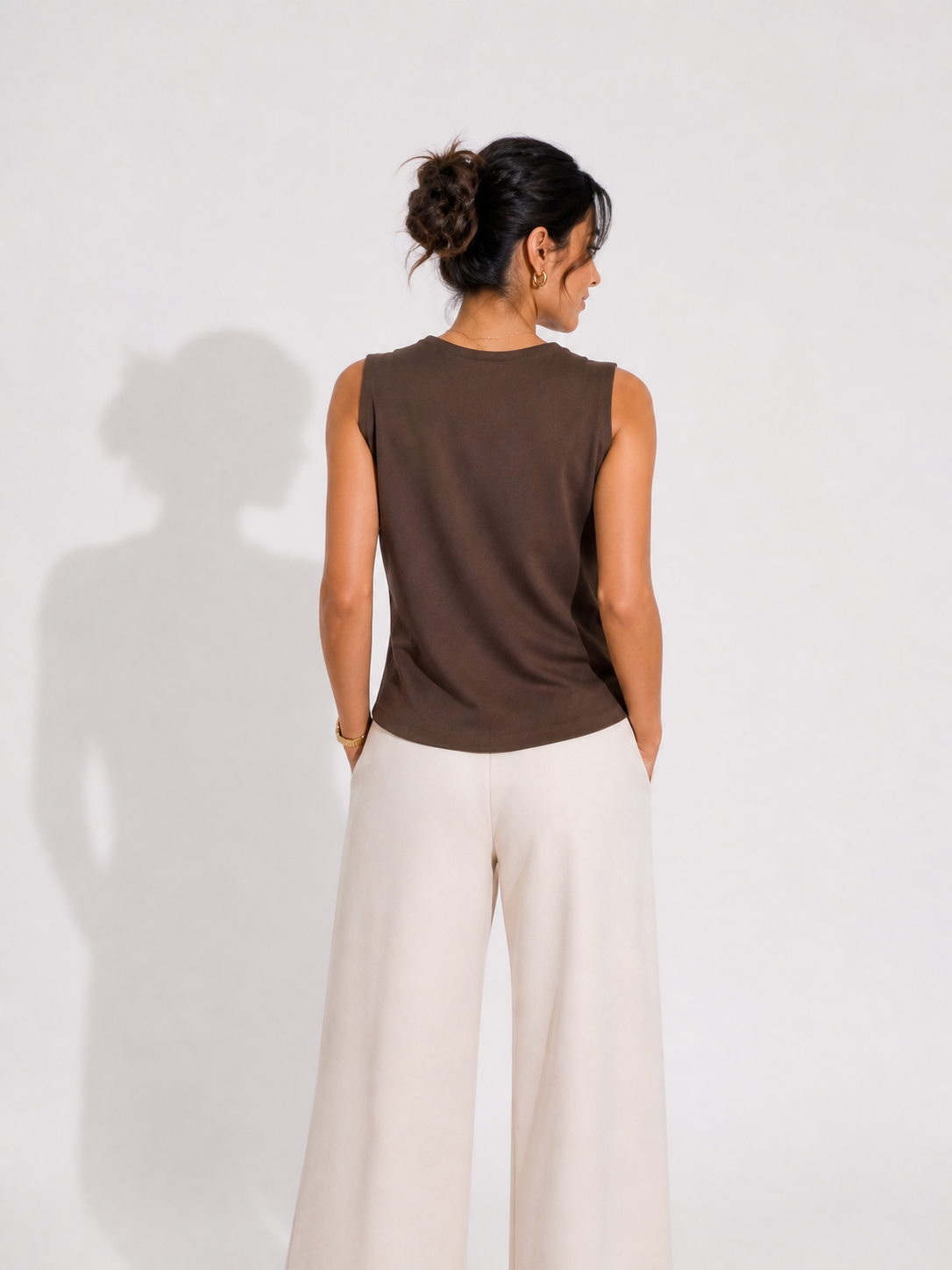 Brown Waistcoat Top