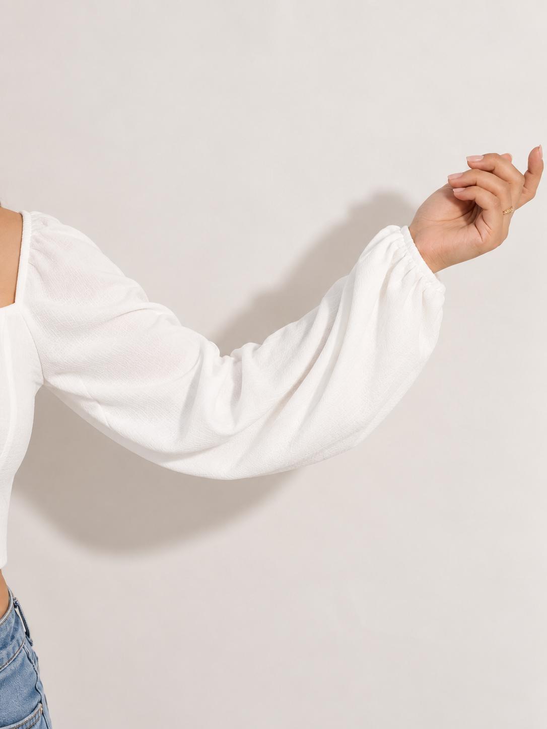 White Corset Top